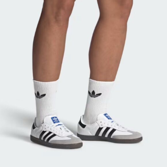 MUST TRY!!! adidas Women's Samba OG Shoes, White/Black/White - Picture 7 of 9